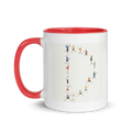 Alphabet Tennis Player Ceramic Mug "D"