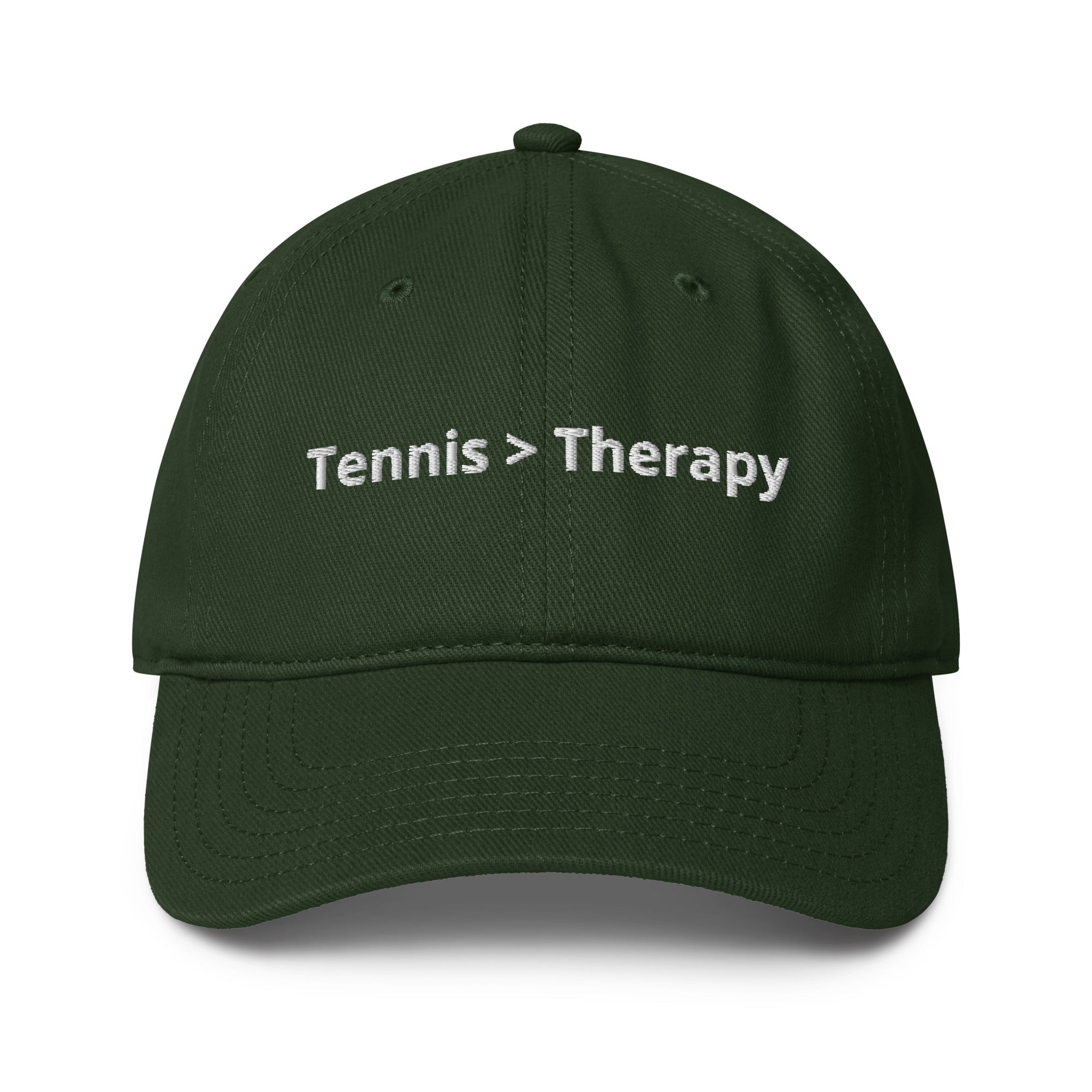 Tennis over Therapy Baseball Cap